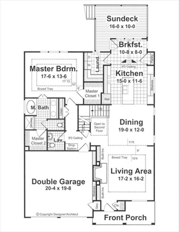 First Floor image of ADAMS II House Plan